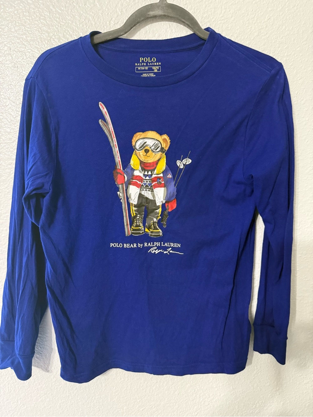 Polo by Ralph Lauren Royal Blue Polo Bear Ski Long-Sleeve Tee